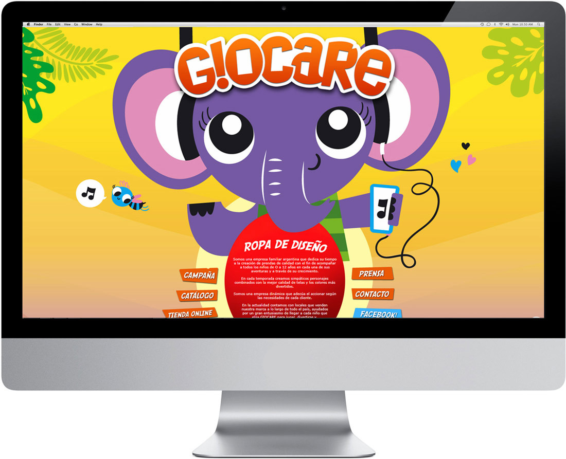 Branding: Diseño de web para Giocare.