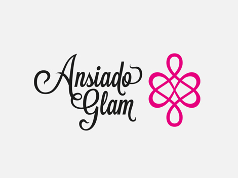 Diseño de logo e isotipo para Ansiado Glam.
